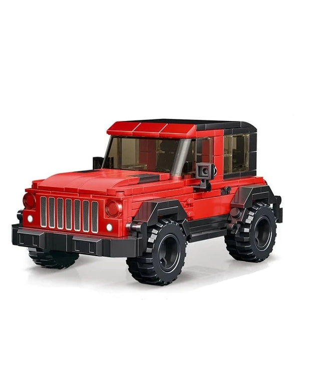 Figurine de Construction - Voiture 4x4 Rouge