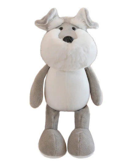 Figurine Peluche Animal - Chien gris 25 cm
