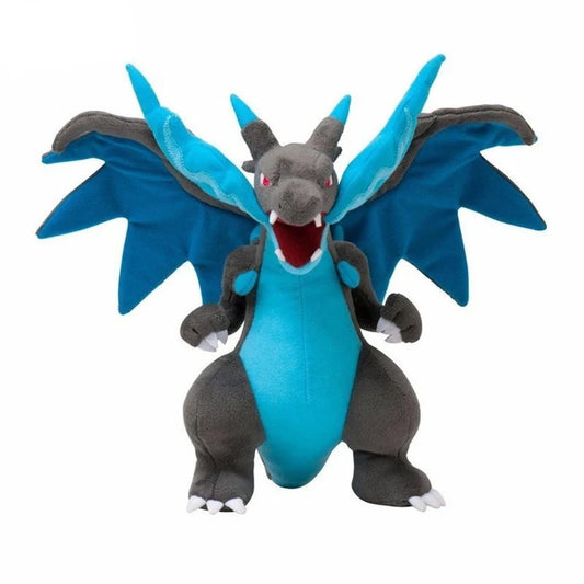 Figurine Peluche Pokémon - Méga-Dracaufeu X 23 cm