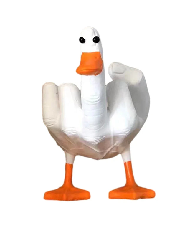 Figurine Duck Fuck Blanc 15.5 cm