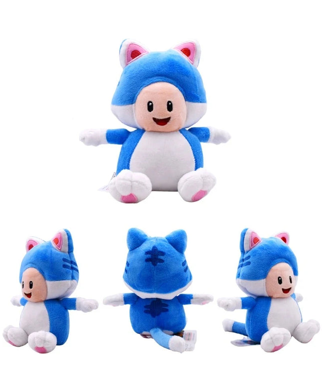 Figurine Peluche Super Mario - Cat Toad 18 cm