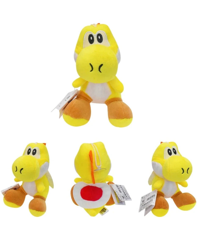 Figurine Peluche Super Mario - Yoshi Jaune 15 cm