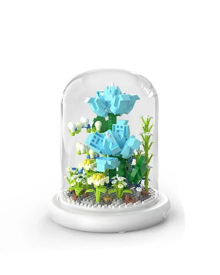 Figurine de Construction Terrarium de Fleurs #C 13.5 cm