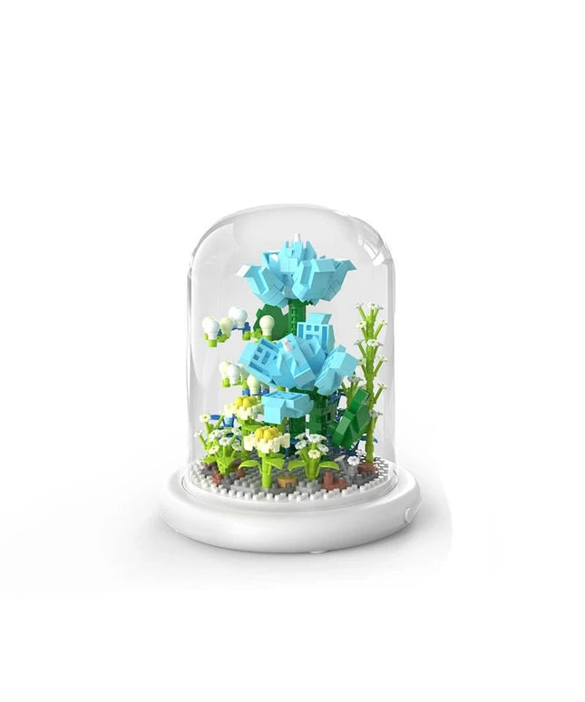 Figurine de Construction Terrarium de Fleurs #C 13.5 cm