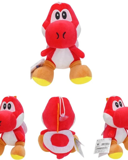 Figurine Peluche Super Mario - Yoshi Rouge 17 cm