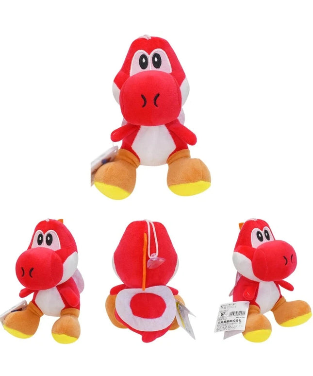 Figurine Peluche Super Mario - Yoshi Rouge 17 cm