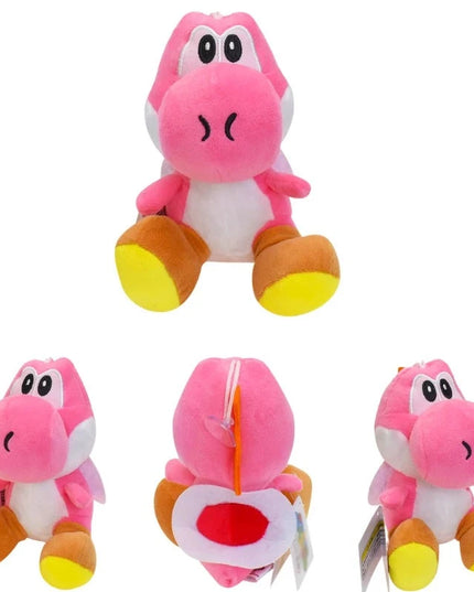Figurine Peluche Super Mario - Yoshi Rose 22 cm
