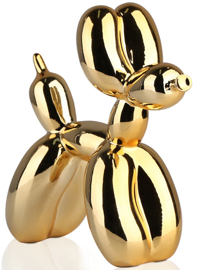 Figurine Chien Ash en Résine Or