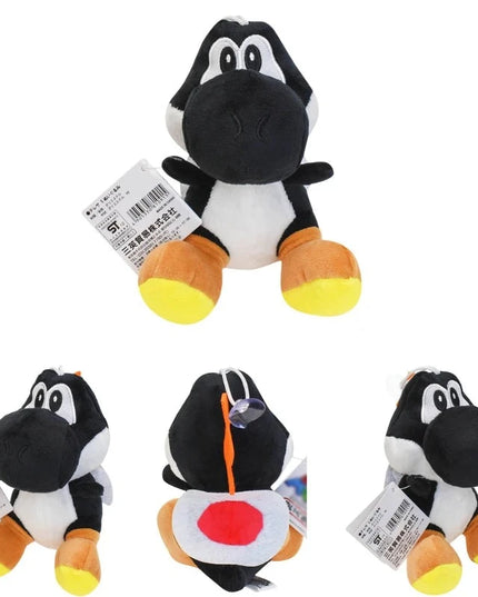 Figurine Peluche Super Mario - Yoshi Noir 16 cm