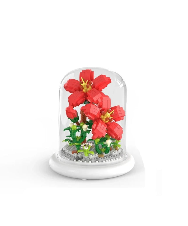 Figurine de Construction Terrarium de Fleurs #I 13.5 cm