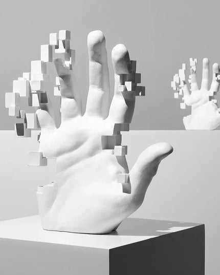 Figurine Main Artistique Blanche 3