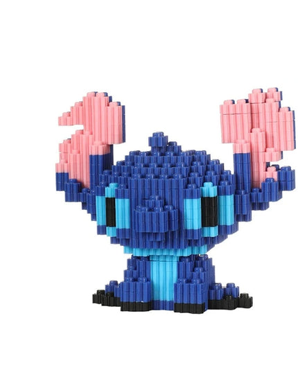 Figurine de Construction - Stitch Bleu 13 cm