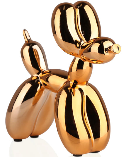 Figurine Chien Ash en Résine Orange