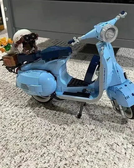 Figurine de Construction - Vespa Bleu 3