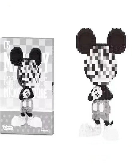 Figurine de Construction - Mickey Noir & Blanc 25 cm