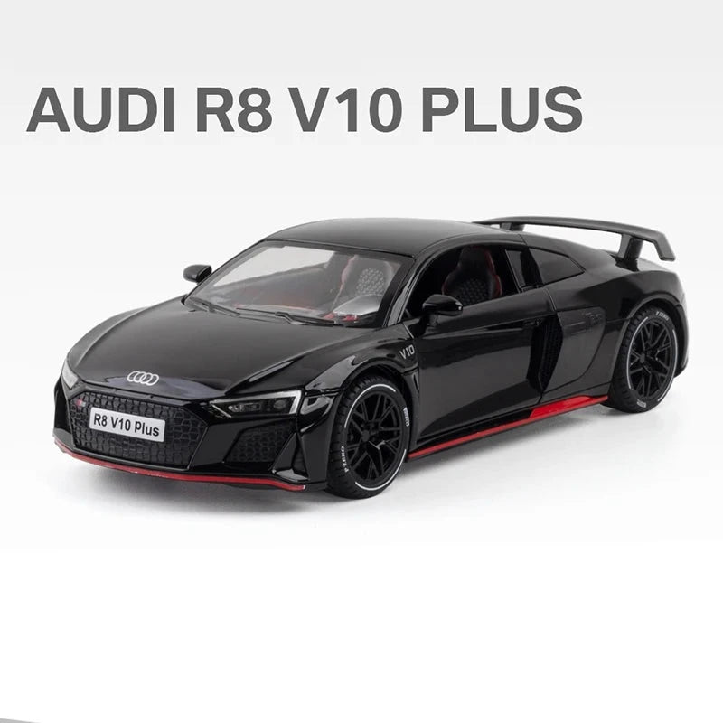 Figurine Audi 1:24 - Audi R8 V10 Plus Sport noir