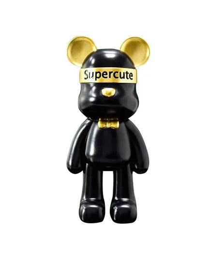 Figurine Ours Supercute Noir 23cm