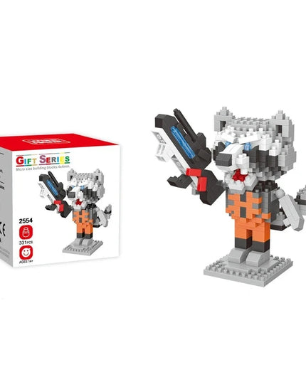 Figurine de Construction Avengers - Roket Raccoon 9 cm