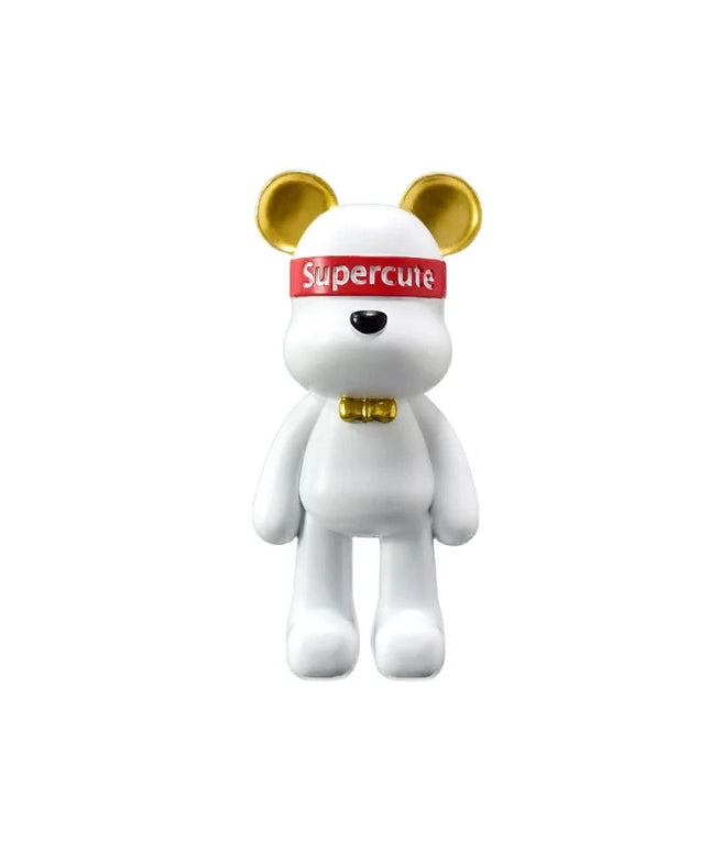 Figurine Ours Supercute Blanc 23cm