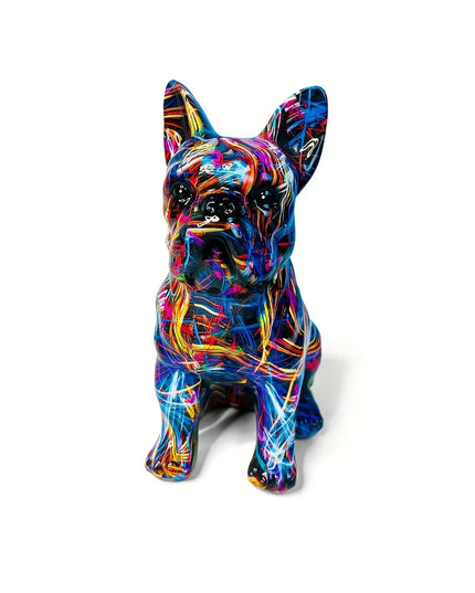 Figurine Bulldog Français Multicolore 21 cm