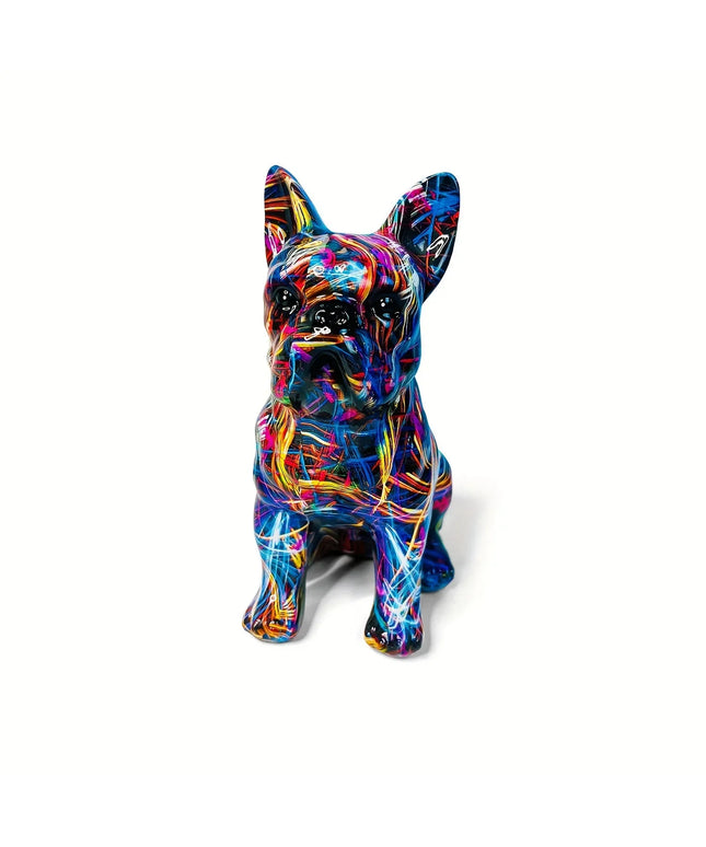 Figurine Bulldog Français Multicolore 21 cm