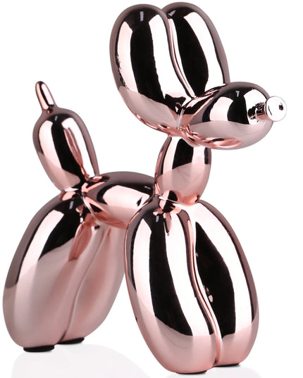 Figurine Chien Ash en Résine rose