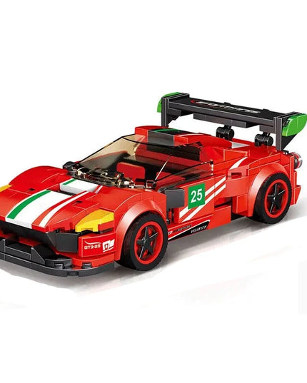 Figurine de Construction - Voiture de Sport Rouge