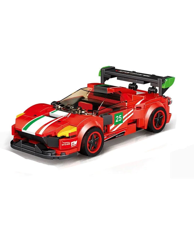 Figurine de Construction - Voiture de Sport Rouge