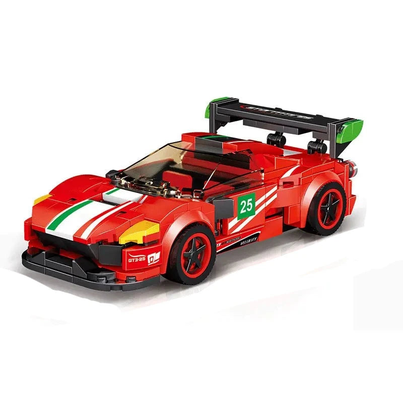 Figurine de Construction - Voiture de Sport Rouge