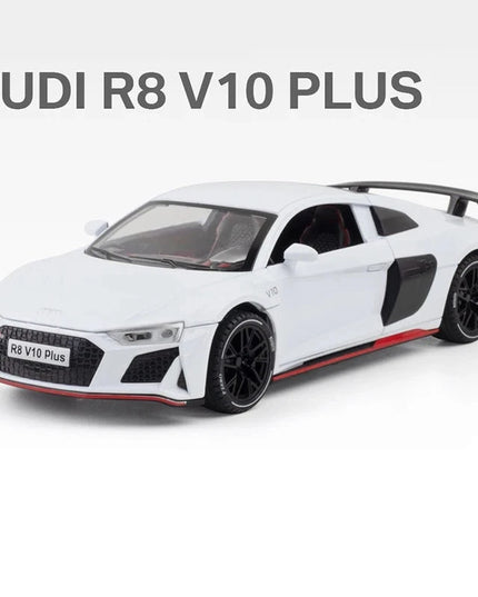 Figurine Audi 1:24 - Audi R8 V10 Plus Sport blanc