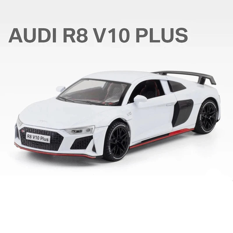 Figurine Audi 1:24 - Audi R8 V10 Plus Sport blanc