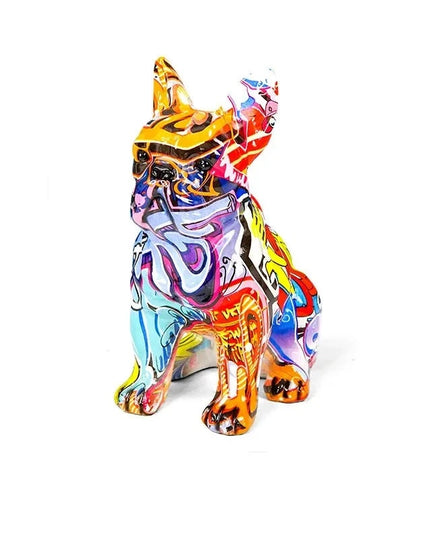 Figurine Bulldog Français Graffiti 21 cm