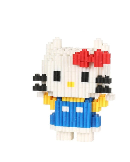 Figurine de Construction - Hello Kitty Bleu 11 cm
