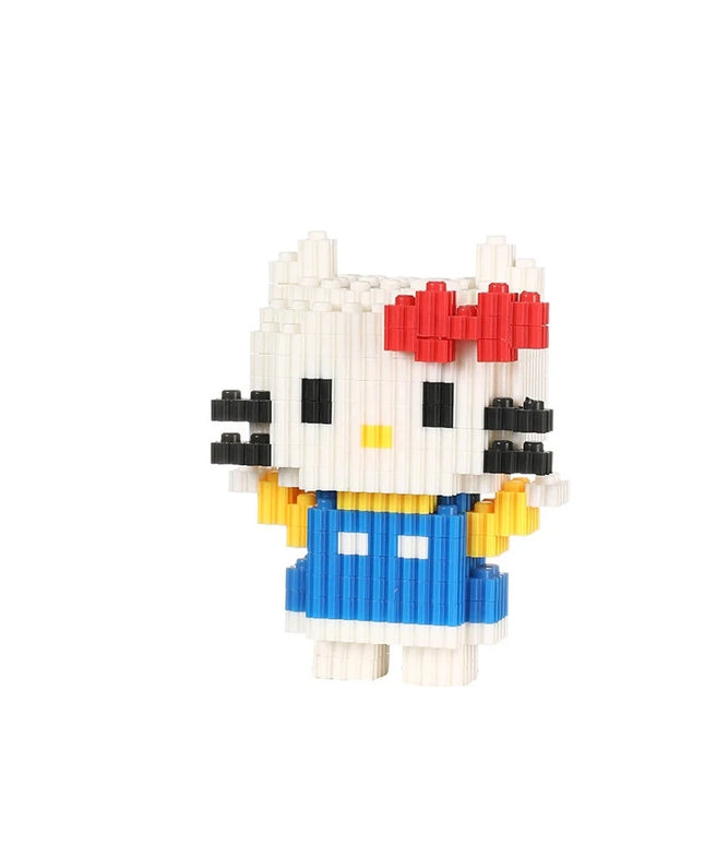 Figurine de Construction - Hello Kitty Bleu 11 cm