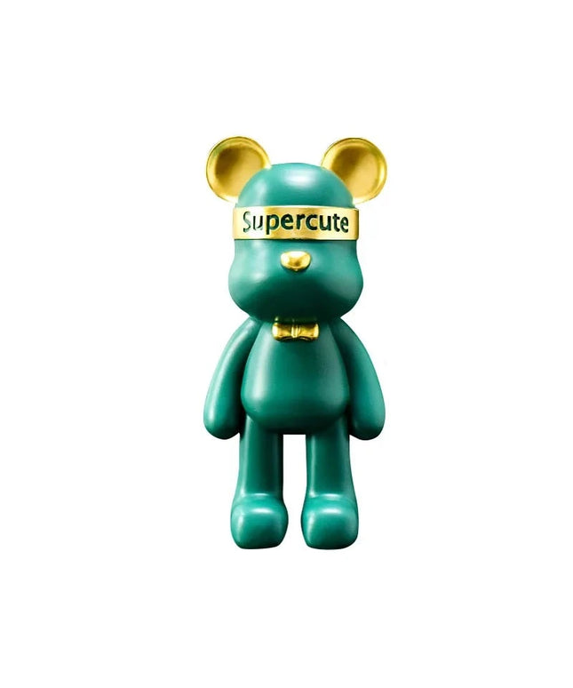 Figurine Ours Supercute Vert 23cm