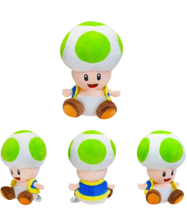 Figurine Peluche Super Mario - Toad Vert 16 cm