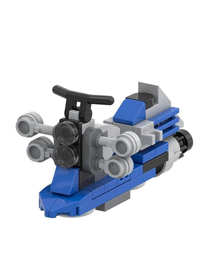 Figurine Star Wars - Flying Mortorcycle Bleu