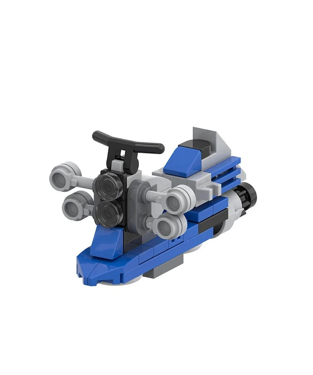 Figurine Star Wars - Flying Mortorcycle Bleu