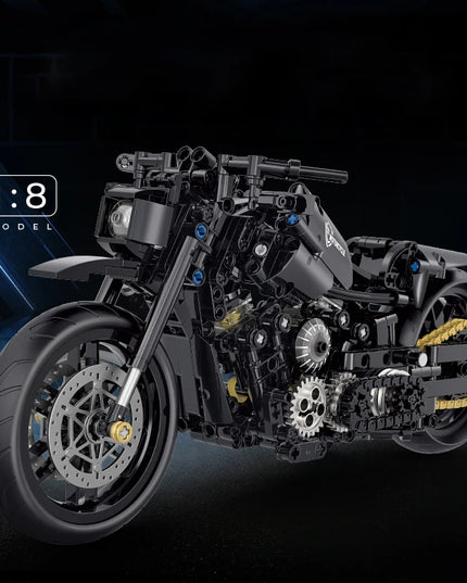 Figurine de Construction 1: 8 - Classic Motorbike 3
