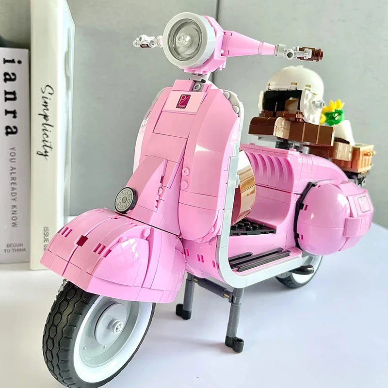 Figurine de Construction - Vespa Rose 3