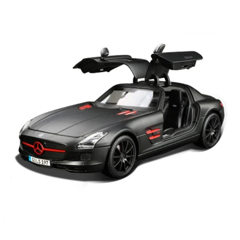 Figurine Mercedes-Benz 1:18 - SLS AMG Noir & Rouge