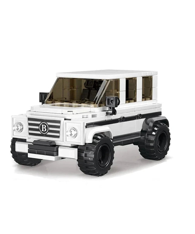 Figurine de Construction - Voiture 4x4 Blanc