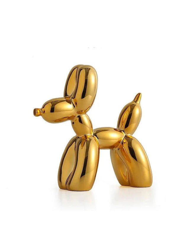 Figurine Balloon Doggy Or 9.5 cm