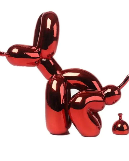 Figurine Balloon Doggy Poo Bordeaux Poli 22 cm