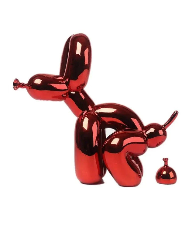 Figurine Balloon Doggy Poo Bordeaux Poli 22 cm