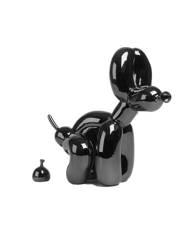 Figurine Balloon Doggy Poo Noir 22 cm