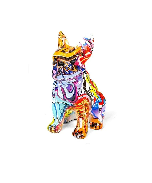 Figurine Bulldog Français Graffiti 21 cm