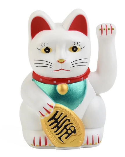 Figurine Chat Porte-Bonheur Blanc
