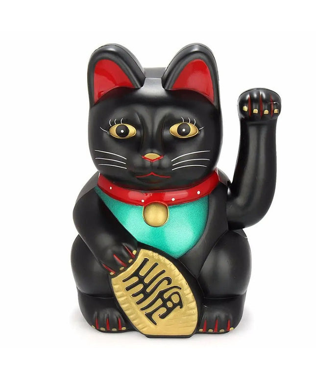 Figurine Chat Porte-Bonheur Noir