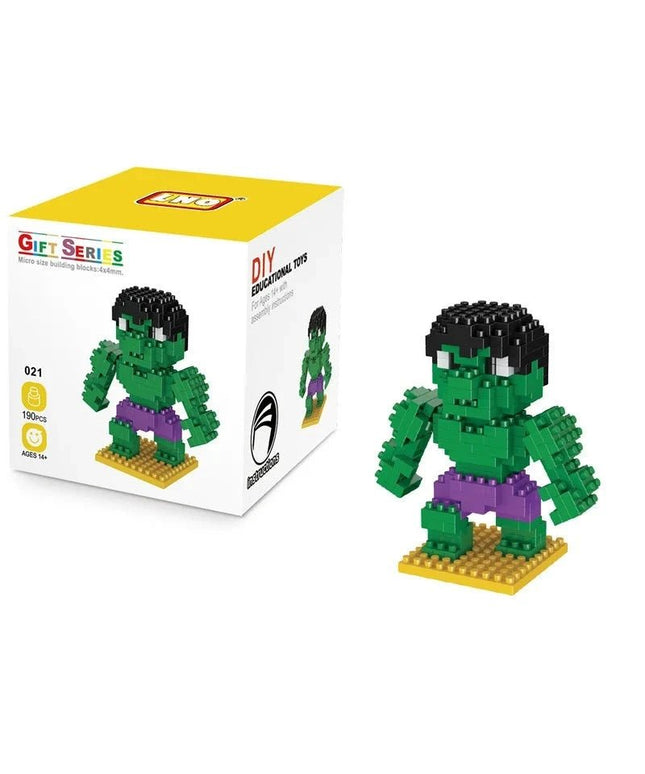 Figurine de Construction Avengers - Hulk 9 cm